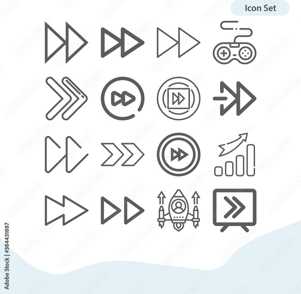 Simple set of advancing related lineal icons. Stock Vector | Adobe Stock