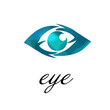 © Мария Неноглядова - Logo abstract stylized eye. The object of the human eye. Vector illustration