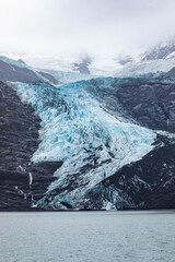 Wall Mural - Glaciers of Alaska on the top of the mountains