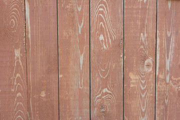 Wooden background made of natural wooden boards in a textured brown color.