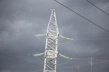 Wires to provide electricity to the city