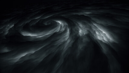 Abstract Dark Twisting Tornado Storm Cloud Formation