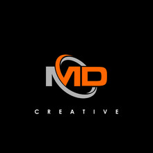 MD Logo Design Template Vector Illustration