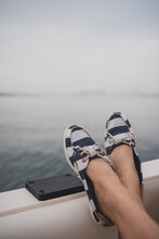 shoes on a boat