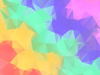 Decorative background with colorful polygon shapes