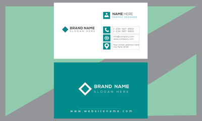 Wall Mural - Simple creative corporate name card and clean business card.