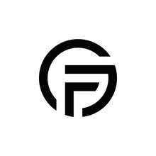 G F Gf Fg Initial Logo Design Vector Graphic Idea Creative
