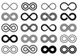 Infinity icon vector design illustration isolated on white background