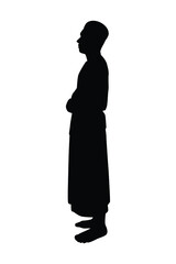 Wall Mural - Islamic man silhouette vector