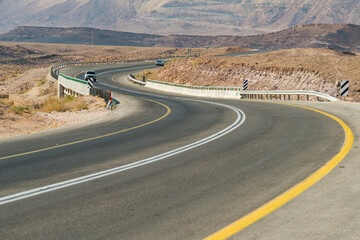 Sticker - Road turn in desert