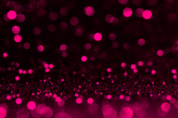 Pink , purple bokeh,circle abstract light background,Pink shining lights, sparkling glittering Valentines day,women day or event lights romantic backdrop.Blurred abstract holiday background.