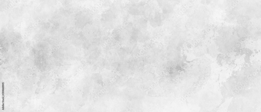 White watercolor background painting with cloudy distressed texture and marbled grunge, soft gray or silver vintage colors - obrazy, fototapety, plakaty 