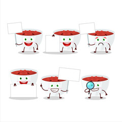 Sticker - Cranberry sauce cartoon character bring information board