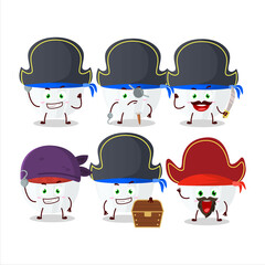 Poster - Cartoon character of cranberry sauce with various pirates emoticons