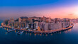 Hong Kong panoramic cityscape at unique angles