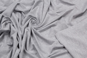 Fabric grey cotton Jersey background texture