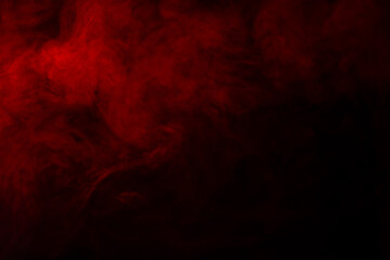 Wall Mural - Abstract background - Red smoke on a black background