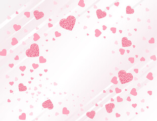 Wall Mural - Background with hearts