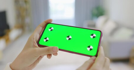 Poster - mobile phone with green screen