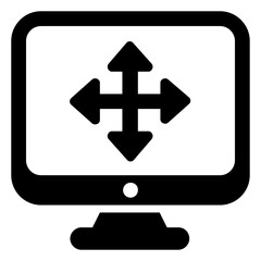 Wall Mural - 
A simple glyph icon design of web layout
