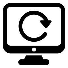 Wall Mural - 
A simple glyph icon design of web layout
