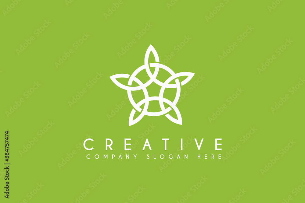 Vector abstract green logo design templates - emblems for holistic ...