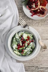 Wall Mural - Cucumber and Pomegranate Salad