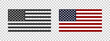 © Роман Ярощук - USA flag. American flag concept. USA flags on transparent background. Vector illustration