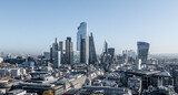 Fototapeta Londyn - City of London Panoramic of the Financial District
