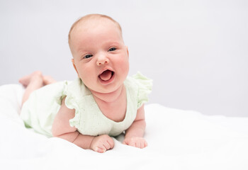 Portrait of a charming baby girl