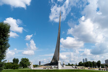 Conquerors Of Space Monument. The Museum Of Cosmonautics. Moscow. 