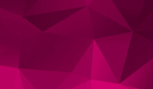 Abstract Pink Black Gradient Triangle Background. 3D Triangles. Modern Wallpaper.