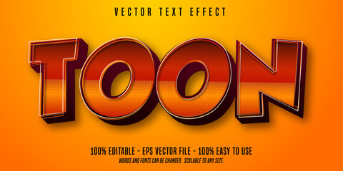 Sticker - Toon text, cartoon style editable text effect