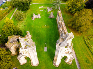 Wall Mural - Remains of Glastonbury Abbey with links to King Arthur and Guinevere