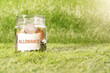 allowance money, coins in glass jar for money saving financial c