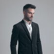 © Viorel Sima - Serious elegant man looking away and wearing suit
