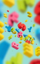You Are Awesome / Colorful Letters Flying