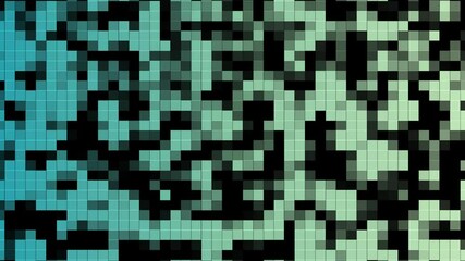 Wall Mural - Animation of background made of geometrical shapes trough time in space.