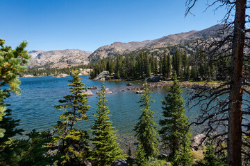 Wall Mural - Lake Helen Trail in Bighorn National Forest, Wyoming. USA. Back to Nature concept.