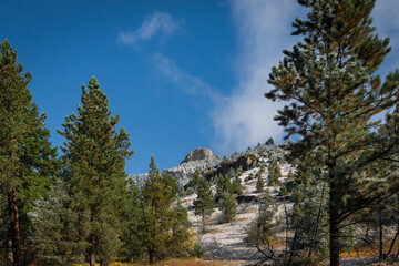 Wall Mural - Storm Castle Peak trail in Custer Gallatin National Forest, Montana. USA. Back to Nature concept.