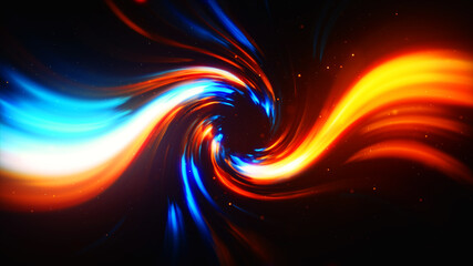 Wall Mural - Abstract twirl line background. Abstract twirl line blurred and colored pattern.