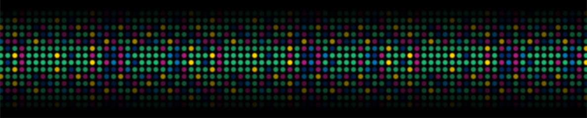 colorful abstract shiny light circles web header banner. vector neon illumination background