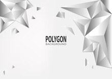 Vector Polygon Abstract Polygonal Geometric Triangle Background.