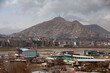 view of the out skirts of Kabul city in Afghanistan