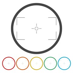 Wall Mural - Record frame camera, color set