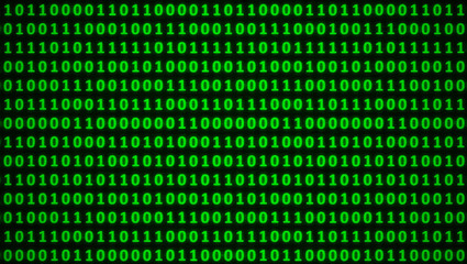 green binary code