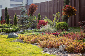 Decorative garden near Moscow Technopark