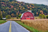 Fototapeta  - Fall foliage in Ohio during the month of October. 
