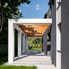 Wall Mural - House terrace with pillars