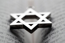 Jewish Star (Star Of David) On A Torah, France